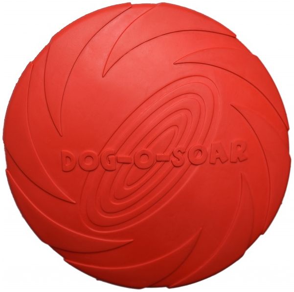 Frisbee latający dysk czerwony 15cm